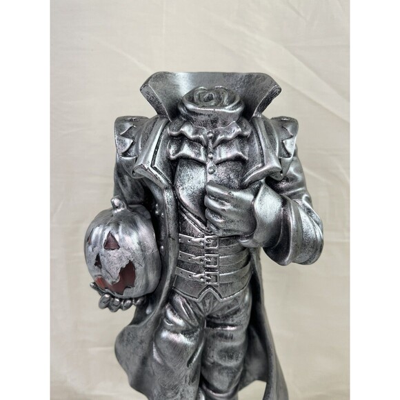 Halloween 15" Sleepy Hollow Headless Horseman Soldier Knight Light Up Statue NWT - Picture 3 of 10